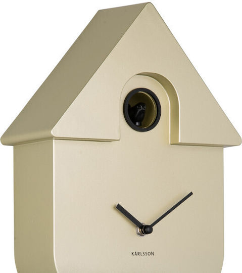 Ceas de Perete Cucu Karlsson Abs 21.5x8.5x41 I Auriu Metalic