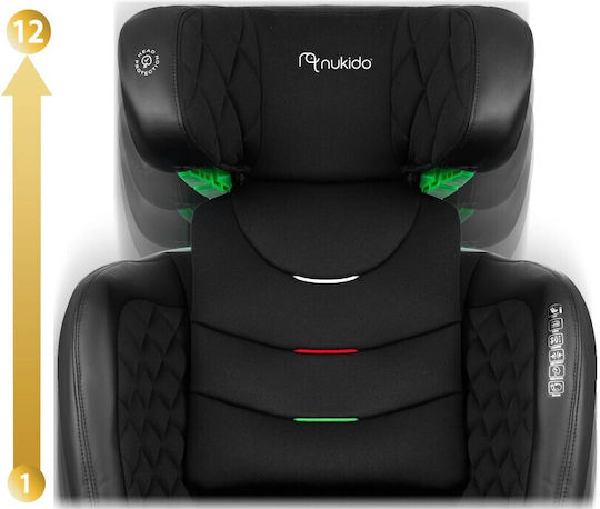 Nukido Louis Scaun Auto pentru Copii i-Size cu Isofix Negru 15-36 kg