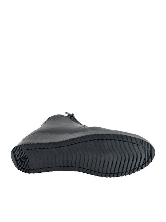 Ghete Dama de Piele cu Platformă Negru