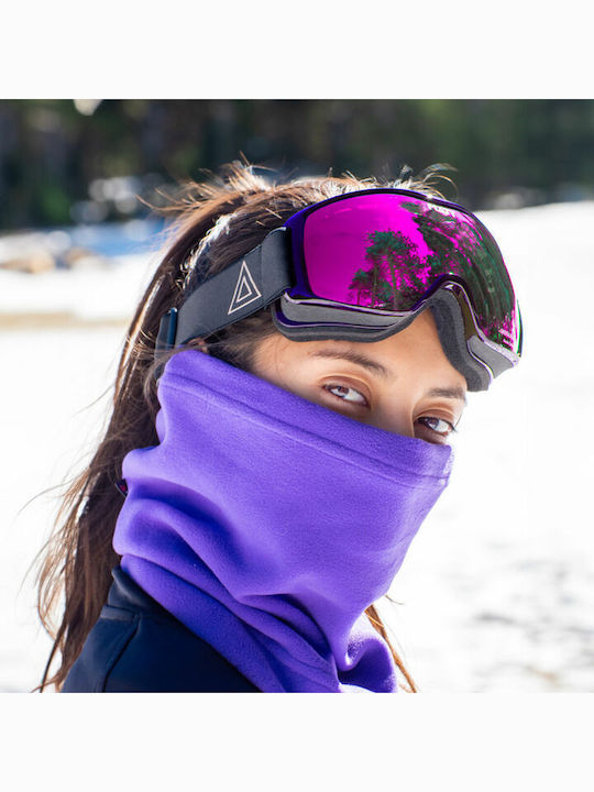 Matt Ski- & Snowboardbrille Erwachsene Schwarz mit Linse in Schwarz Farbe