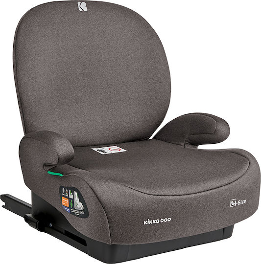 Kikka Boo i-Boost Детско Столче за Кола High-back Booster i-Размер с Isofix Кафяв