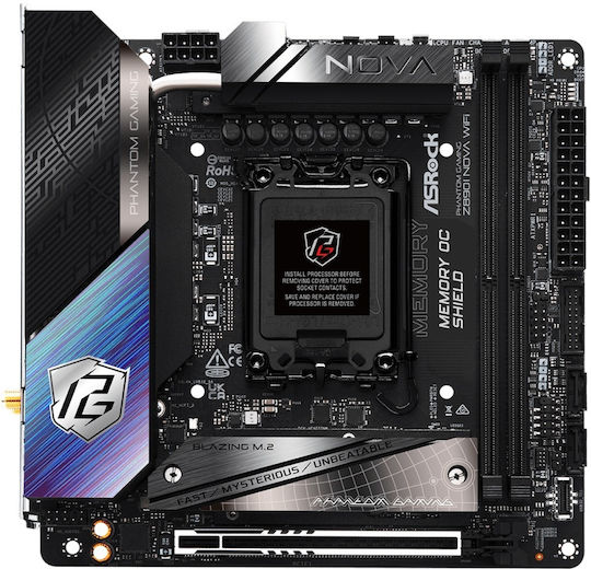 ASRock Phantom Gaming Z890I Nova WiFi Motherboard Mini ITX with Intel 1851 Socket