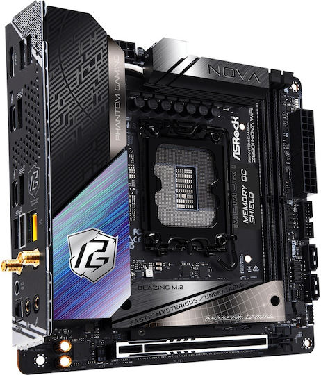 ASRock Phantom Gaming Z890I Nova WiFi Motherboard Mini ITX with Intel 1851 Socket