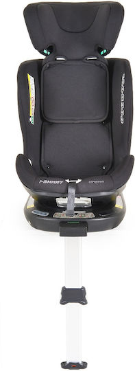 Cangaroo i-Smart Καθισματάκι Αυτοκινήτου i-Size με Isofix Black 0-36 kg