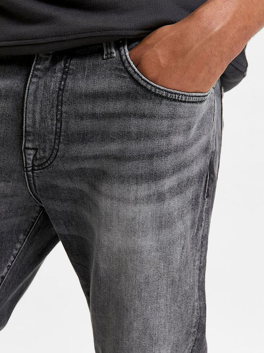 Men's Jeans Pants with Slim Fit Medium Grey