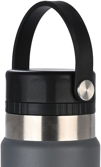 Estia Travel Chug Save the Aegean Bottle Thermos Stainless Steel 750ml Estia Travel Chug Save Aegean Fjord Grey with Loop