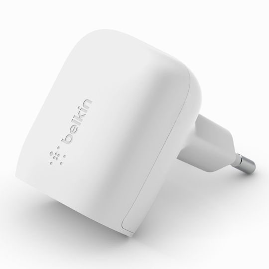 Belkin Ladegerät ohne Kabel mit USB-C Anschluss 20W Weißs (BoostCharge)