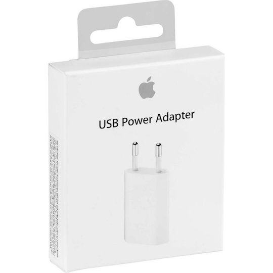 Apple Φορτιστής Χωρίς Καλώδιο με Θύρα USB-A 5W Λευκός (MGN13ZM/A)