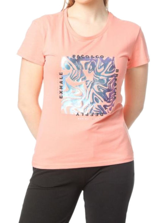 Paco & Co Tricou Fluo Coral 2332003