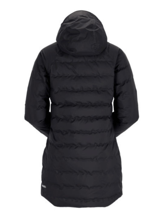 Women's Puffer Jacket Waterproof for Winter Black