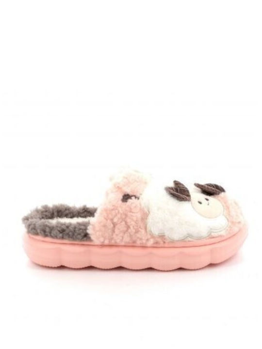 B-Soft Winter Women's Slippers in Pink color