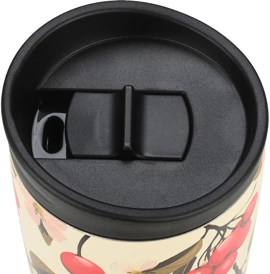 Estia Travel Mug Save The Aegean Glass Thermos Stainless Steel 350ml Sakura Whisper