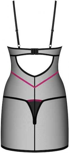 Obsessive Set Sexy Nightgown Black