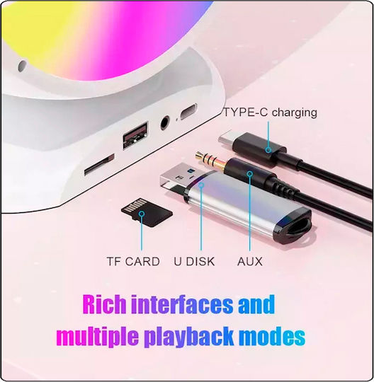 Karaoke Speaker with Wireless Microphone and Lighting Effects YS-110 Pink