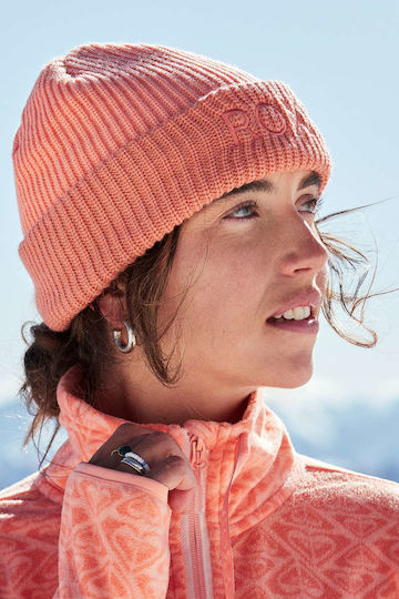 Freja Beanie Γυναικείος Σκούφος Πλεκτός σε Ροζ χρώμα