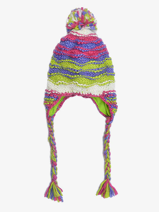Beanie Unisex Beanie Knitted in Fuchsia color