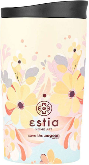 Estia Travel Mug Save The Aegean Рециклируем Чаша Термос Неръждаема стомана Без BPA 350мл Spring sonata