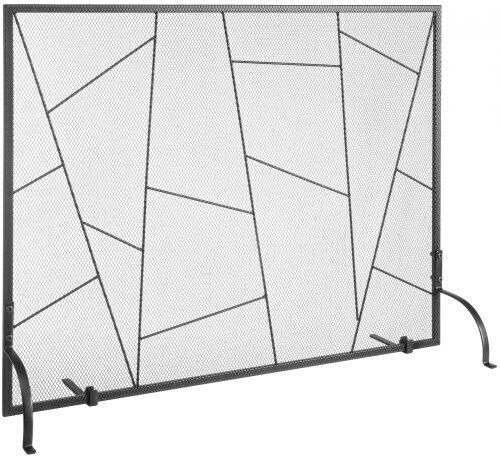 Vevor Ecran de protecție pentru șemineu din metal 90.6x72cm Gri