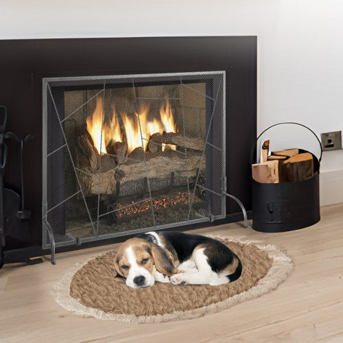 Vevor Ecran de protecție pentru șemineu din metal 90.6x72cm Gri