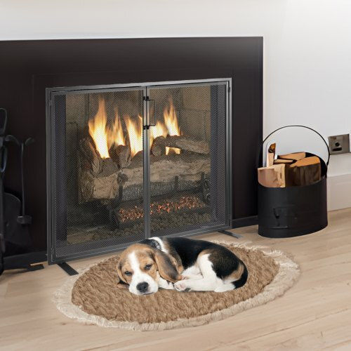 Vevor Ecran de protecție pentru șemineu din metal 99x78cm Gri