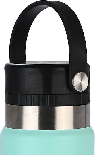 Estia Travel Chug Save the Aegean Bottle Thermos Stainless Steel 750ml Estia Travel Chug Save Aegean Bermuda Green with Loop
