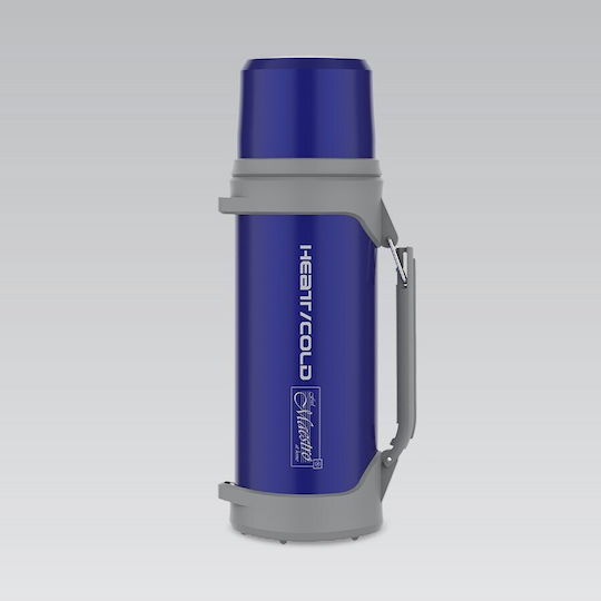 Maestro MR-1631 Bottle Thermos Stainless Steel 1.5lt Navy Blue with Cap-Cup