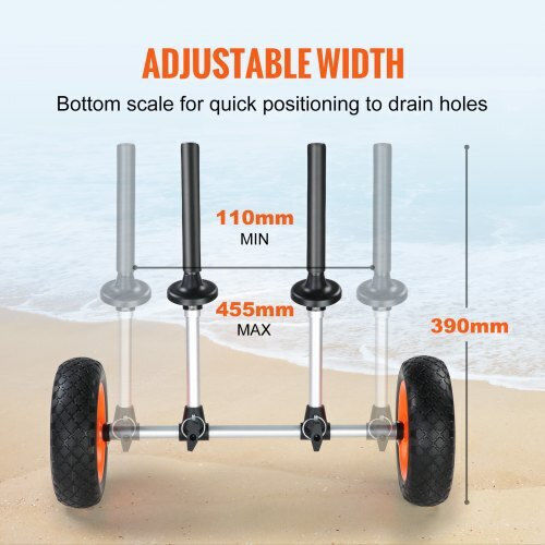 Vevor C280LBS10INCHASOUV0 Τρέιλερ Μεταφοράς για Κανό & Kayak