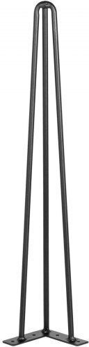 Set of 4 Black Vevor Hairpin Table Legs 18" Furniture 220lbs Capacity 3 Rods Heavy Duty Carbon Steel Tzzt4pcs18yc3g001v0