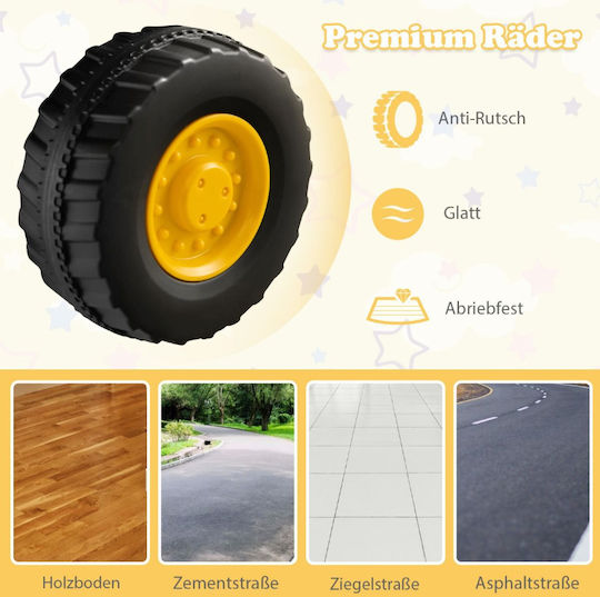 Kids Foot-to-Floor Excavator with Pedal Yellow