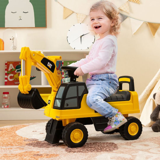 Kids Foot-to-Floor Excavator with Pedal Yellow