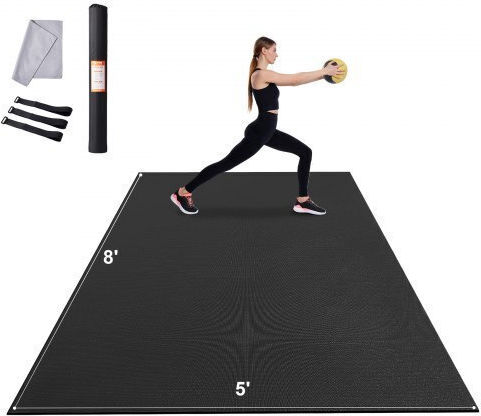 Vevor Στρώμα Γυμναστικής Pilates Μαύρο (243.84x152.4cm)