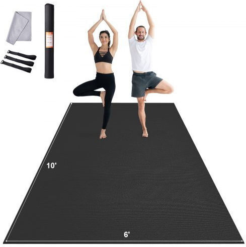 Vevor Στρώμα Γυμναστικής Pilates Μαύρο (304.8x182.88cm)