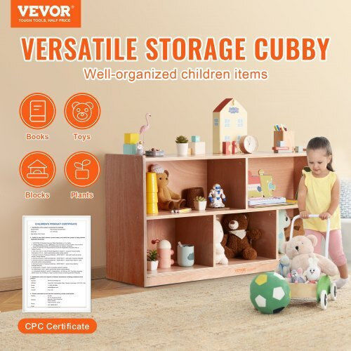 Kids Wall Mount Shelf Brown 122x33x76cm