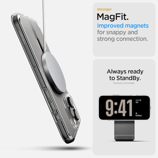 Spigen Ultra Hybrid T Back Cover Plastic 2mm Gray (iPhone 16 Pro Max)