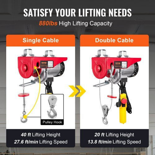 Vevor Electric Hoist for Weight Load up to 400kg