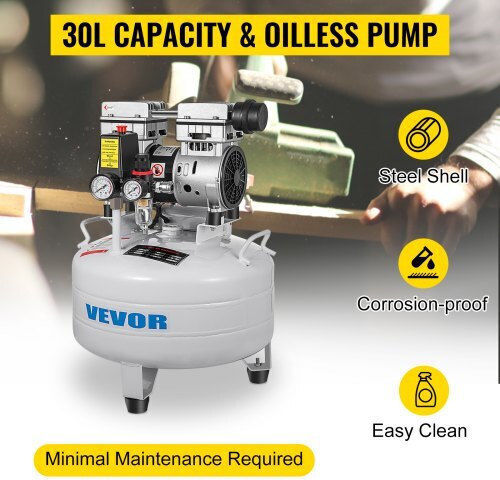 Vevor Compresor de aer cu Rezervor de aer 30lt KYJYM850-30LYSJ01V2