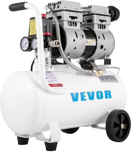 Vevor Μονοφασικό Κομπρεσέρ Αέρος 60dB με Ισχύ 1hp και Αεροφυλάκιο 25lt