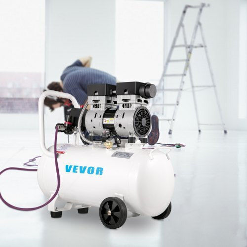 Vevor Cu o singură fază Compresor de aer 68dB cu Putere 1hp și Rezervor de aer 11lt WSKYJ750-50L00001V2