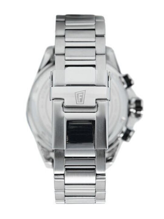 Festina Men's Watch 45mm Chronograph Battery with Silver Metal Bracelet