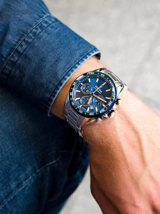 Festina Ρολόι Μπαταρίας με Μεταλλικό Μπρασελέ