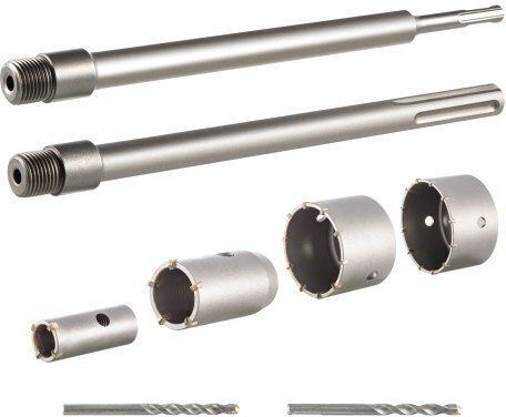 Vevor Σετ Ποτηροπρίονα SDS με Διάμετρο από 40mm έως 300mm για Μπετό, Τούβλο, Πλακάκι και Πλαστικό