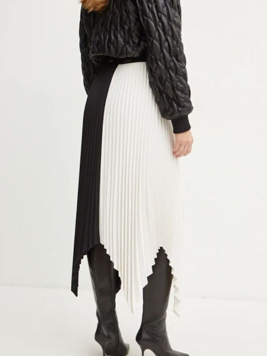 Liu Jo Pleated Skirt in White Color