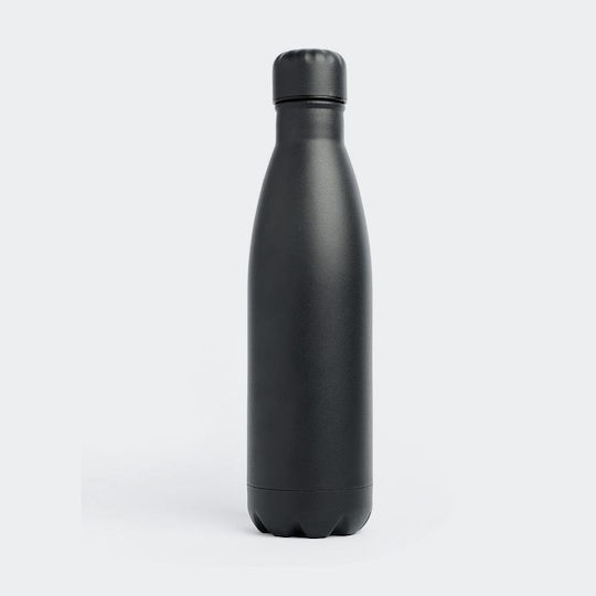 Emerson Recyclable Bottle Thermos Stainless Steel BPA Free 500ml Βlue/Black with Straw