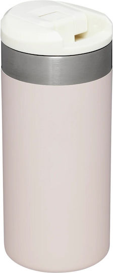 Stanley AeroLight Transit Glass Thermos Stainless Steel BPA Free 470ml Rose Quartz Metallic