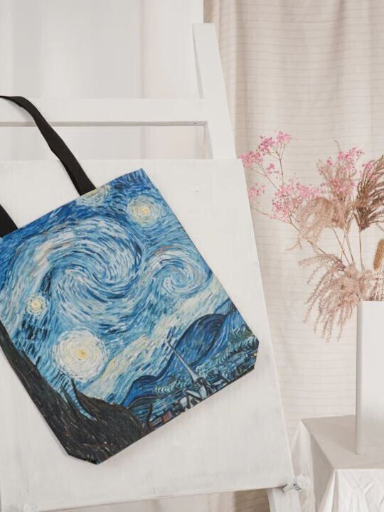 Pitex Van Gogh Einkaufstasche in Blau Farbe