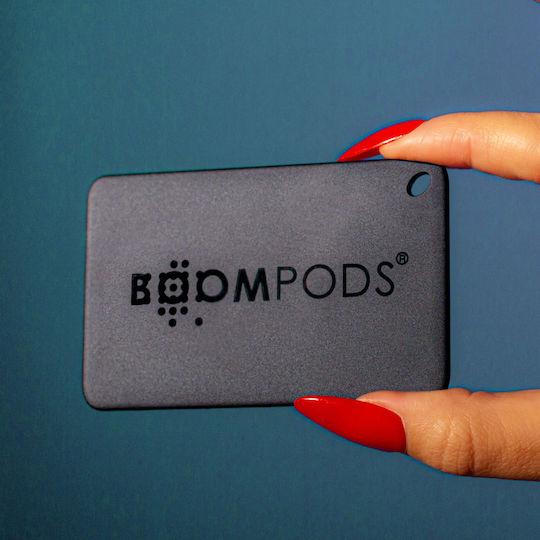 Boompods Boomcard Apple Find My Μαύρο Επαναφορτιζόμενο