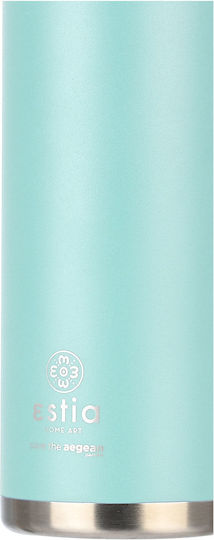 Estia Travel Chug Save the Aegean Stainless Steel Thermos Bottle 500ml Bermuda Green