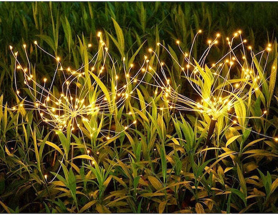 120 Lichterketten LED 1m. Warmes Weiß Solar Typ Feuerwerk 1Stück