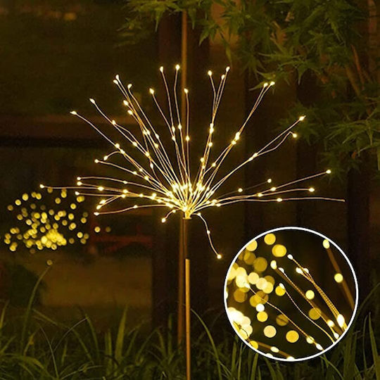 120 Lichterketten LED 1m. Warmes Weiß Solar Typ Feuerwerk 1Stück