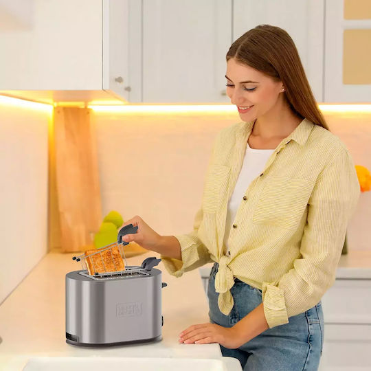 Black & Decker Toaster 2 Schlitze 900W Inox
